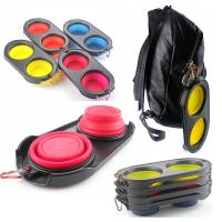 Collapsible Dog Bowls with Carabiner Clip