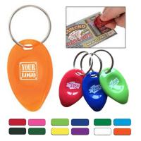 Tear Drop Shape Lottery Scratcher With Keyring